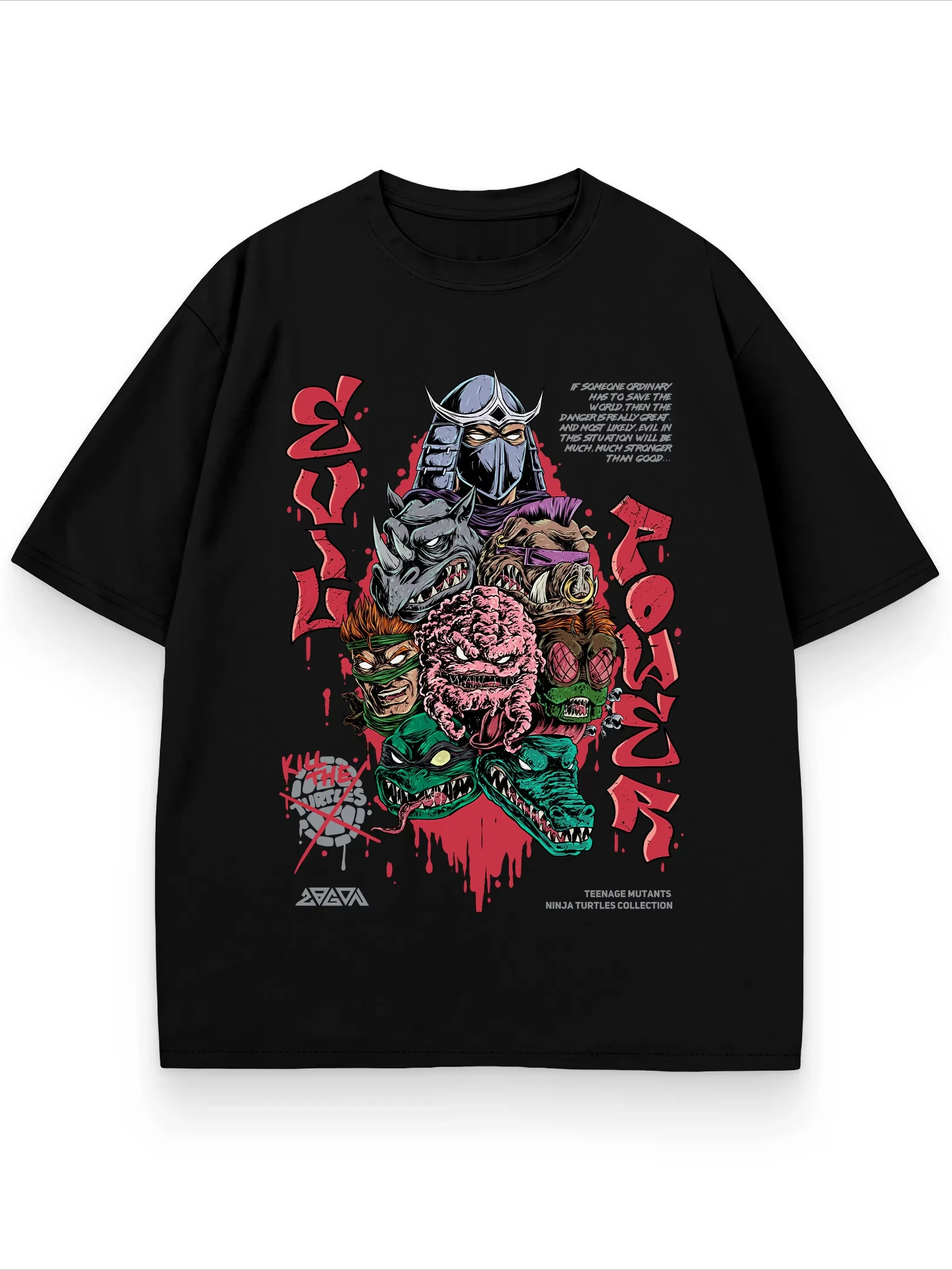 

2025 Bizarre Graffiti Printed American Men's trend fashion Simple Versatile pure cotton casual round neck short-sleeved T-shirt