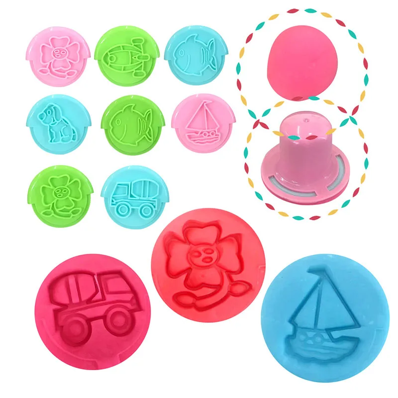 DIY Clay Play Dough Tool 3D Plasticine Mold Modeling Clay Kit Children's Creative Clay Cutter Mold Learning Educational Toys