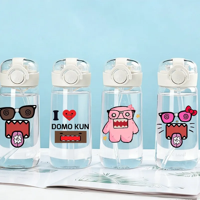 

Бутылка для воды Domo Kun 400 мл с соломинкой, милая кружка с принтом в стиле аниме, унисекс, портативная спортивная бутылка для активного отдыха, подарок для вечеринок