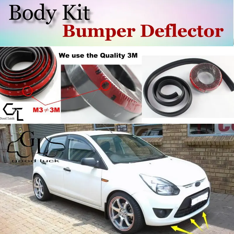 Bumper Lip Deflector Lips For Ford Figo / Ikon Hatch Front Spoiler Skirt For TopGear Friends Car View Tuning / Body Kit / Strip