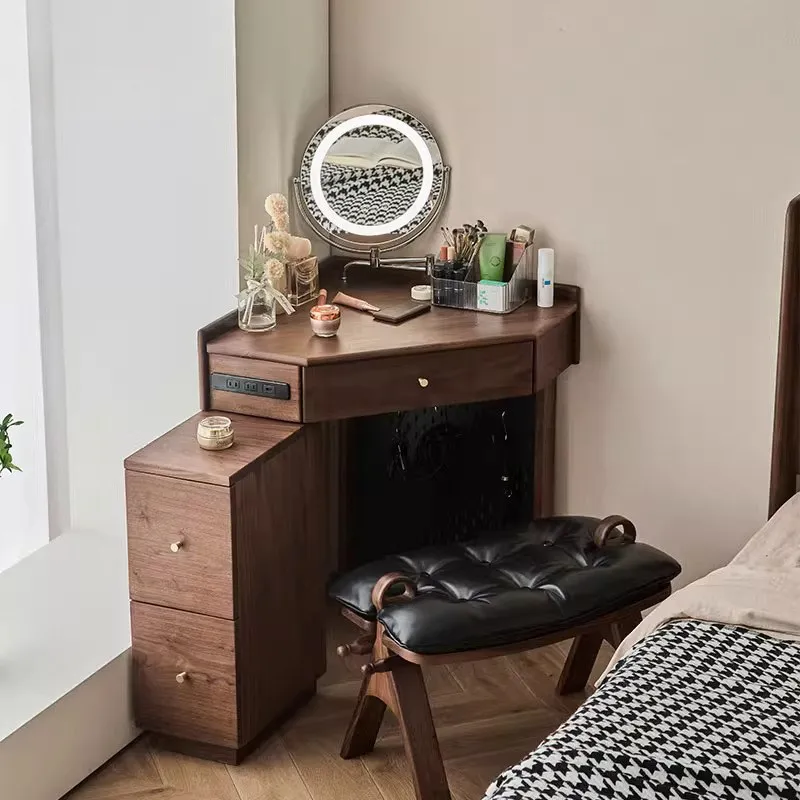 

Bedroom chest makeup table integrated small apartment multi-functional storage corner dresser