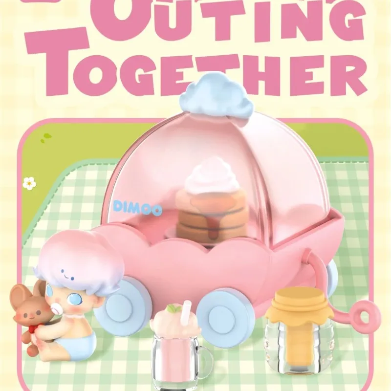 

Original Dimoo Go On An Outgonging Together Series Blind Box Toys Kawaii Anime Action Figure Caixa Mystery Box Dolls Girls Gift