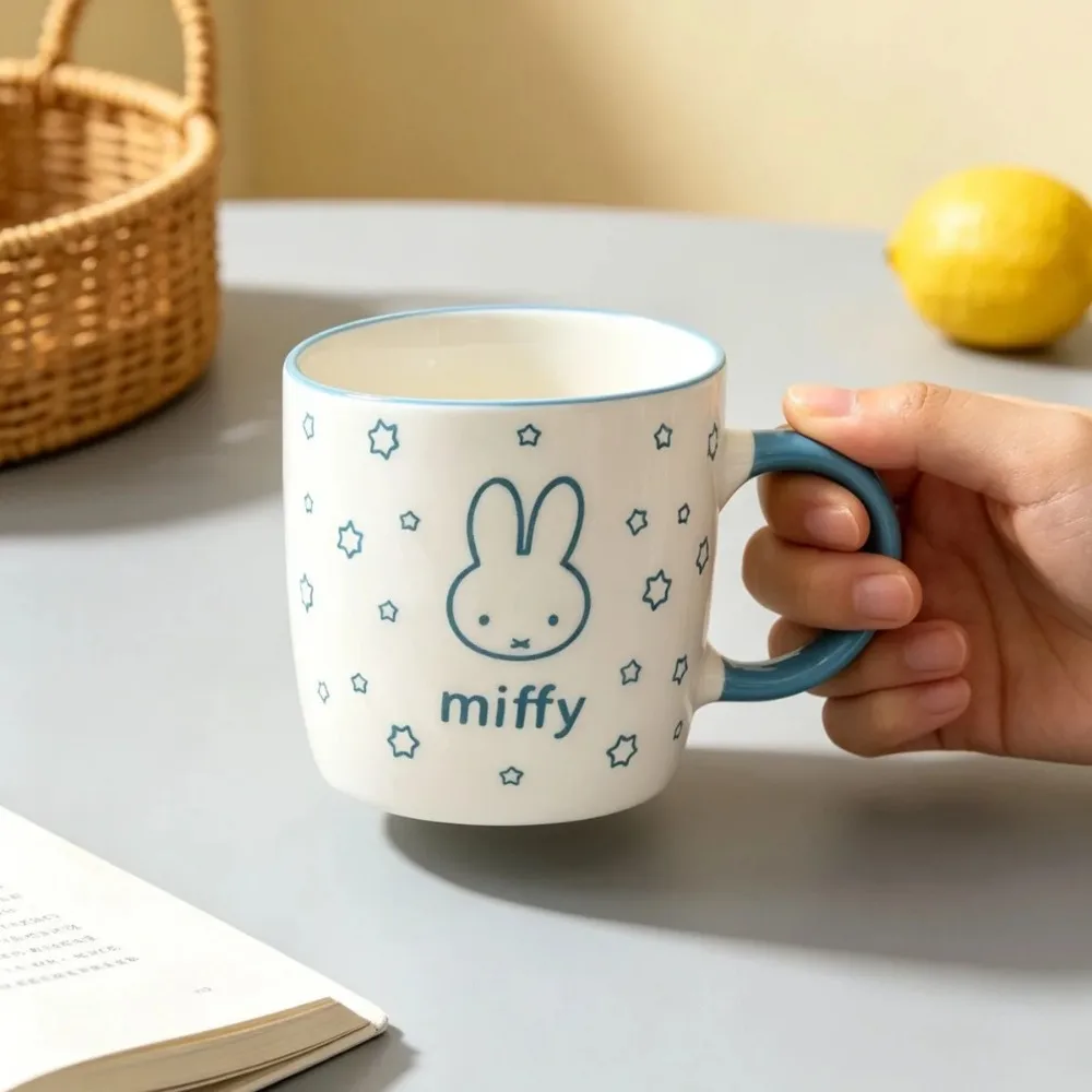 Cute Miffy Ceramic Mug Household Milk Coffee Cup Lovely Drinkware Stylish Gift for Daily Use Home Office and Festival Present - view 2