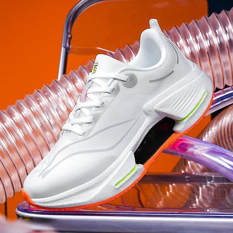 

Men's casual sneakers spring summer new breathable lightweight cushioning racing outdoor running shoes student speed sports shoe