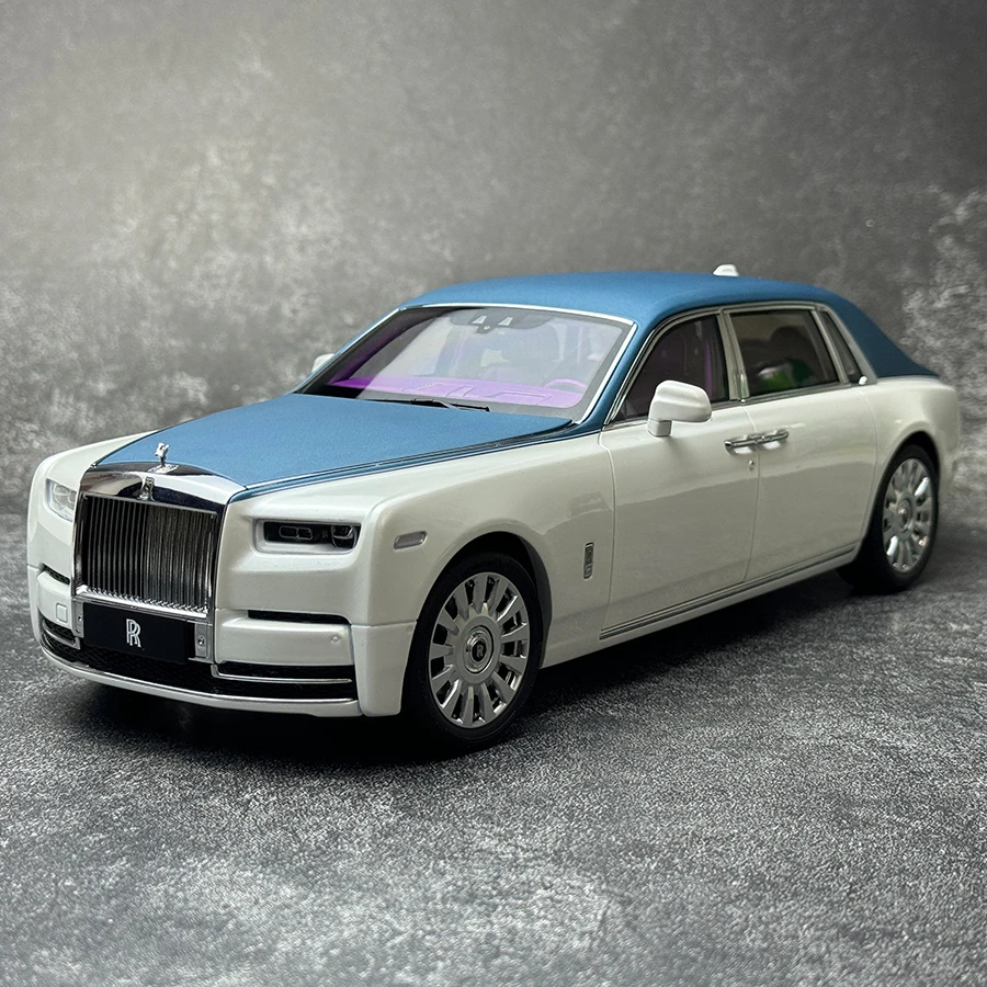 1:18 for Phantom 8 Alloy Full  car model Give friends holiday gifts Limited edition with collectible card