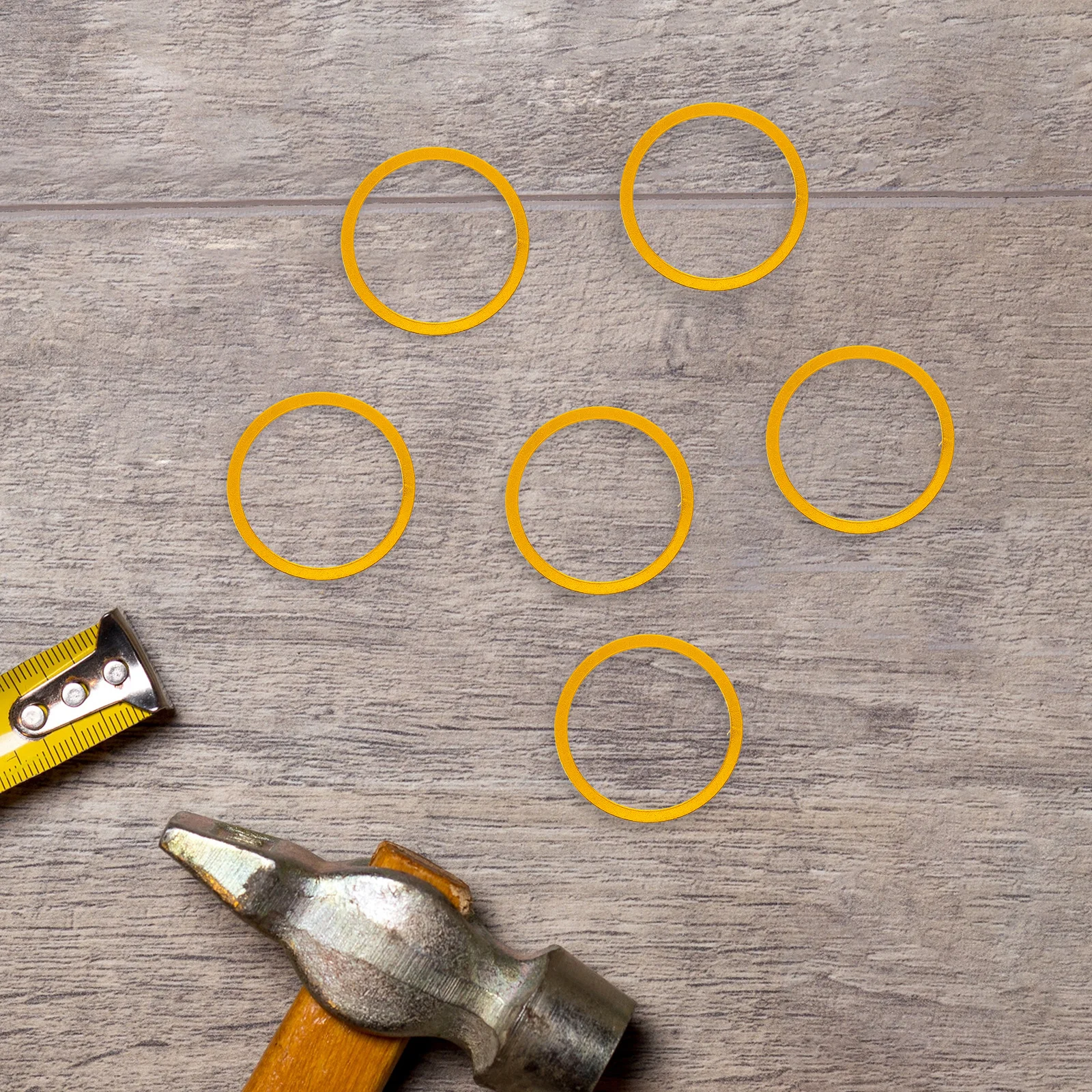 

6Pcs Aluminum Alloy Bike Stem Spacers Lightweight Set 10 5 3 2mm Threadless Headset Front Fork Bicycle Accessories