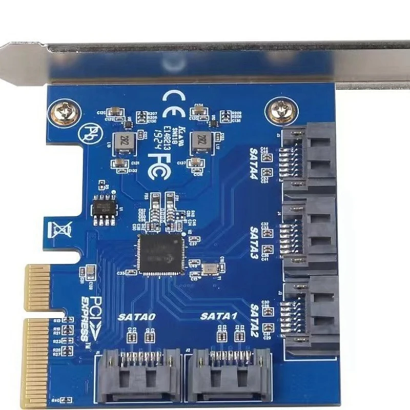 PC用拡張カード,pci-eライザー,pcie 3.0-4xから5 SATA,アダプターカード