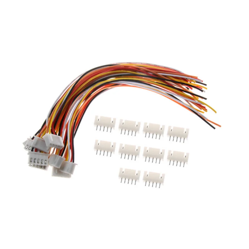 10Sets JST XH2.54 XH 2.54mm Wire Cable Connector 2/3/4/5/6/7/8/9/10 Pin Pitch Male Female Plug Socket 20cm Wire Length 26AWG