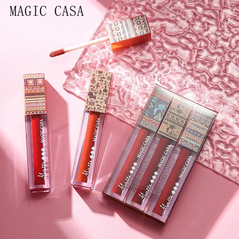 MAGIC House-pintalabios líquido mate, resistente al agua, de larga duración, tinte brillante, ligero, cosméticos, maquillaje, glaseado, F6A8