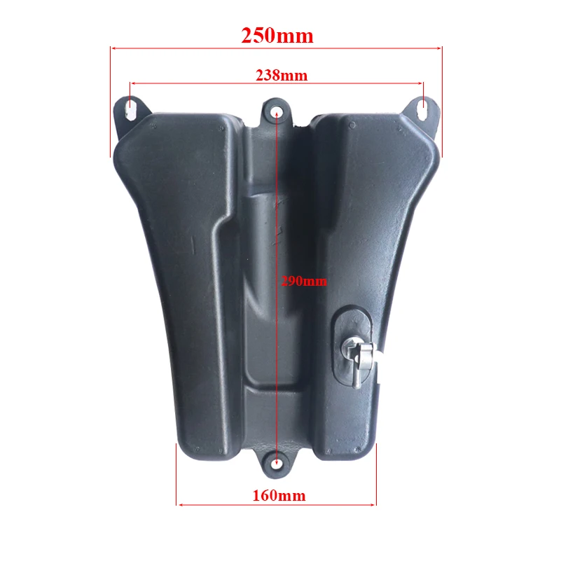 Motorcycle 3L Plastic Petrol Gas Fuel Tanks with Tank Cap For 125CC 140cc 250cc Apollo Orion Pit Dirt Bike Black