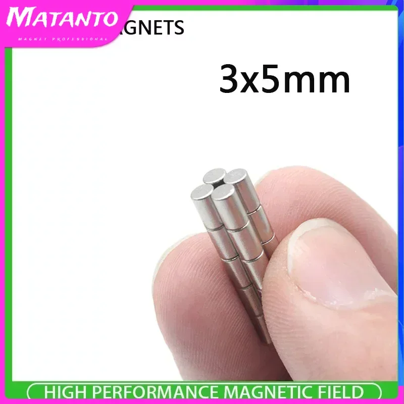 50/100/200/500/1000PCS 3x5mm Round Powerful Magnet Rare Earth Neodymium Magnet Custom Refrigerator Magnets Ball