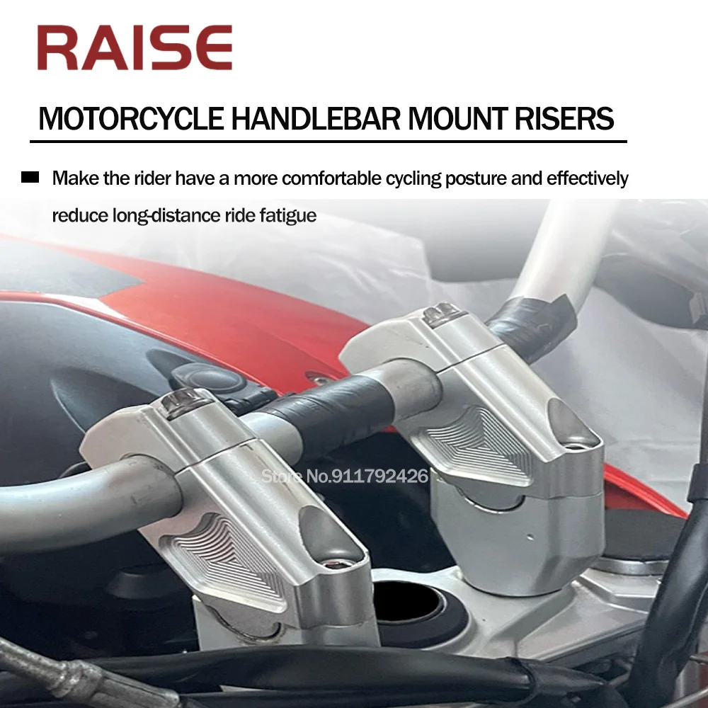 Motorcycle Handle Bar Clamp Raised Extend For BMW F650GS 2008-2017 2018 F700GS 2013-18 F700 GS F650 Handlebar Mount Riser Raiser