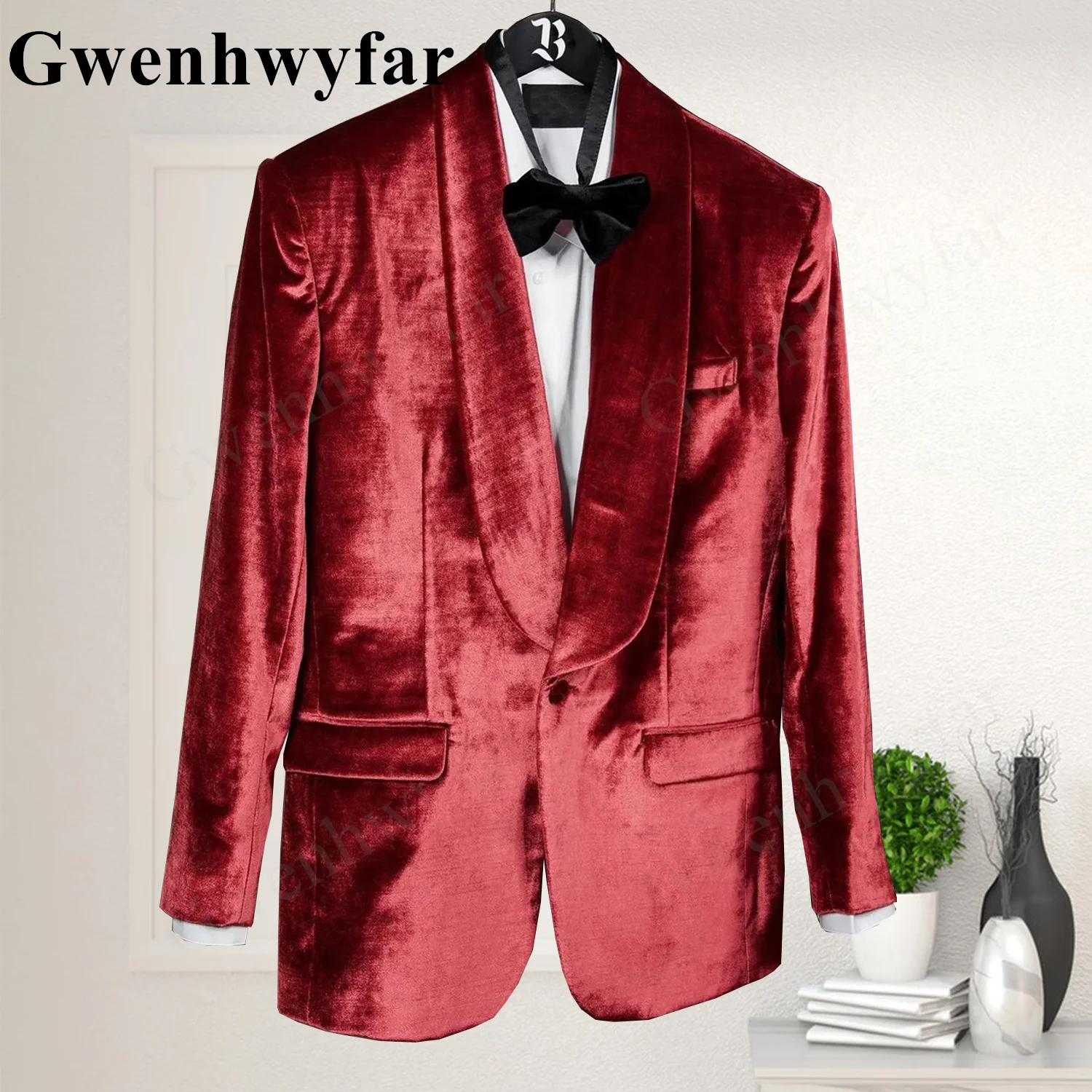 

Gwenhwyfar 17 Color Xxs-5xl ( Jacket+Vest+Pants ) High-End Brand Formal Business Mens Suit Three-Piece Groom Wedding Dress Solid