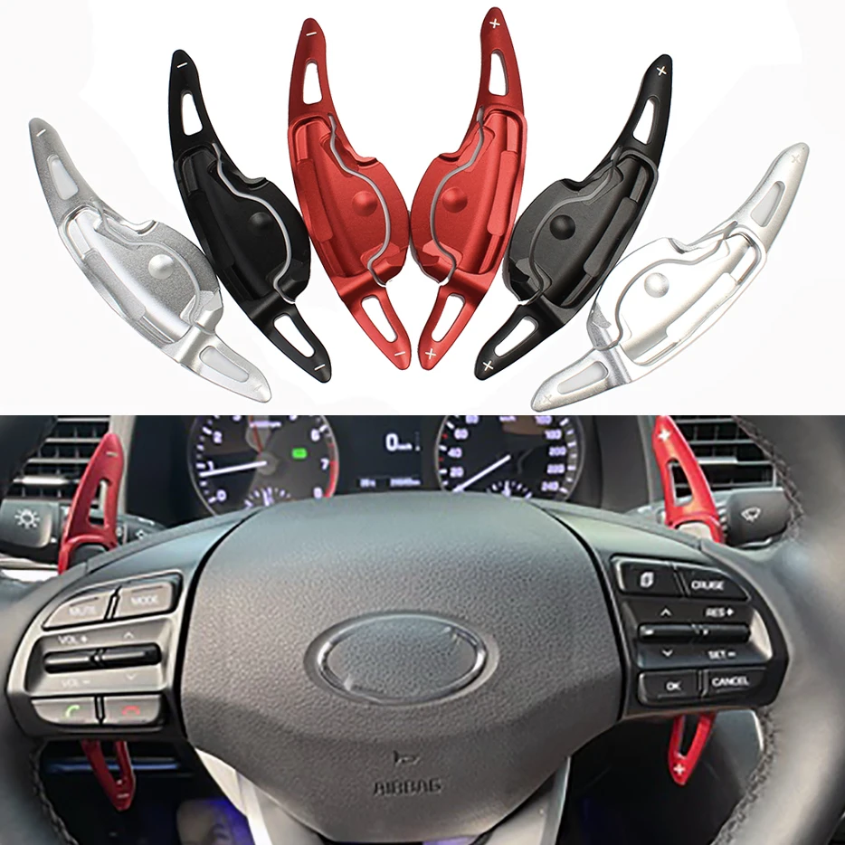 Paddle Shifter For Hyundai LA FESTA 2019 2020 Aluminum alloy Car Steering Wheel Paddles Extension DSG Styling 2p car accessories