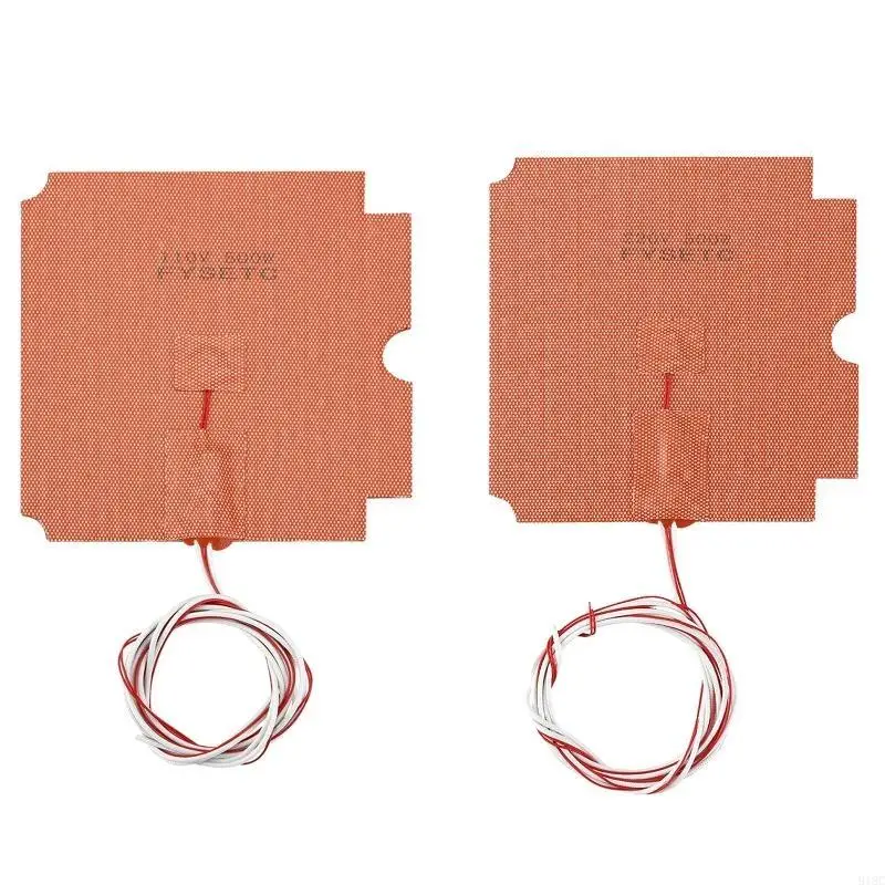 

6.7x6.7in 500W Silicone Heater Pad Heatbed for 3D Printer Hotbed Build Plate Pad