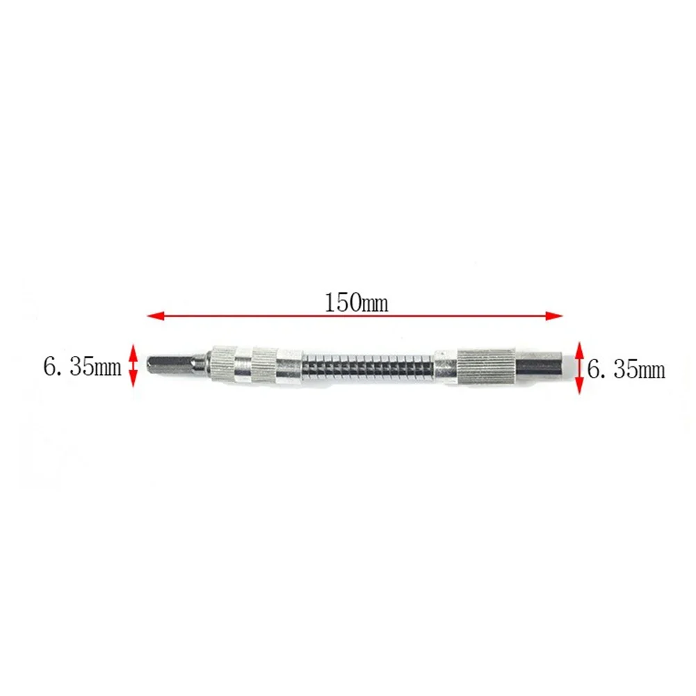 

Extension Bit Holder Replacement 1 4inch 150 200 300 400mm Hexagon Driver Metal Ratchet Screwdriver Driver Bits Flexible
