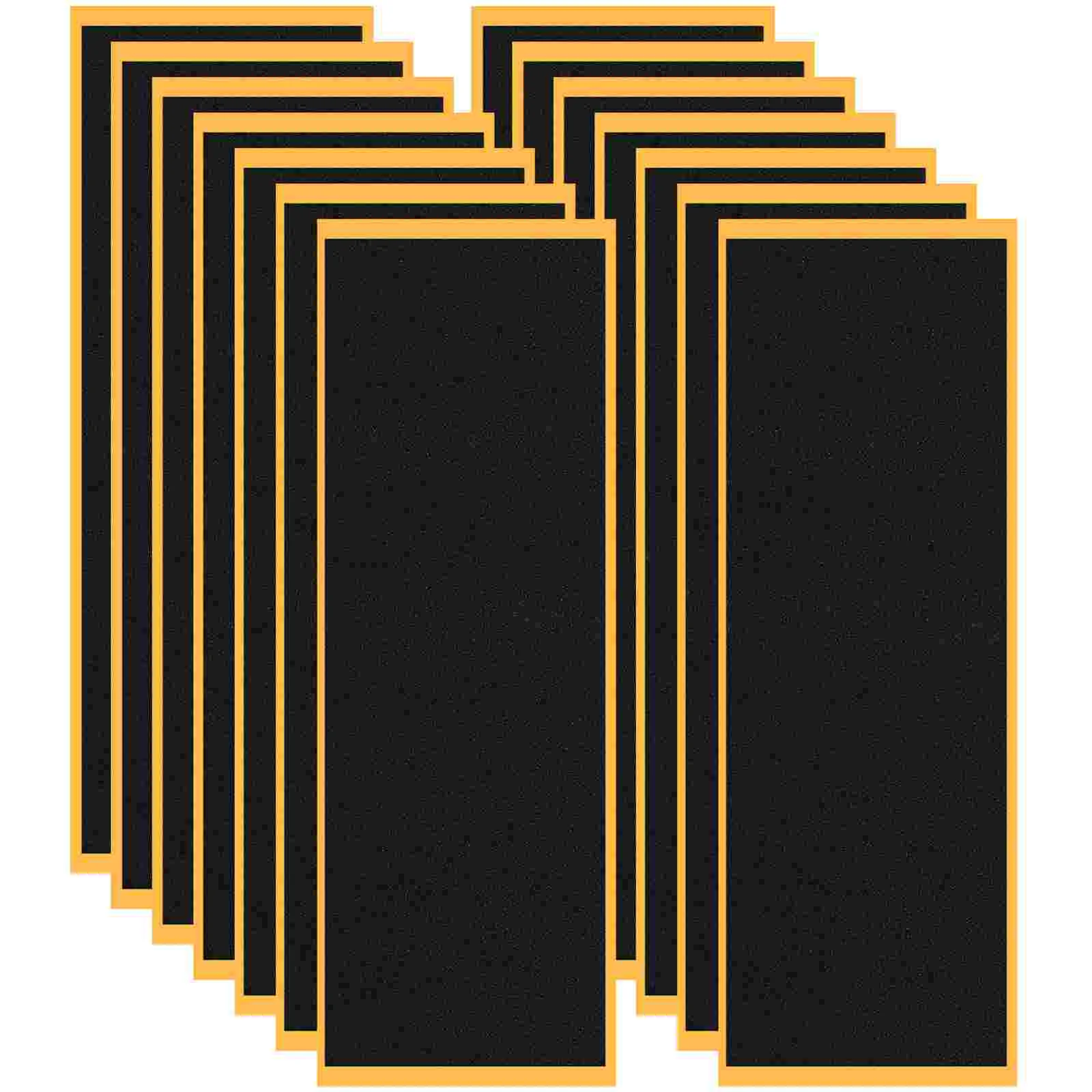 Finger Skateboard Stickers Foams Grip Non-slip Mats Fingerboards Accessories Black