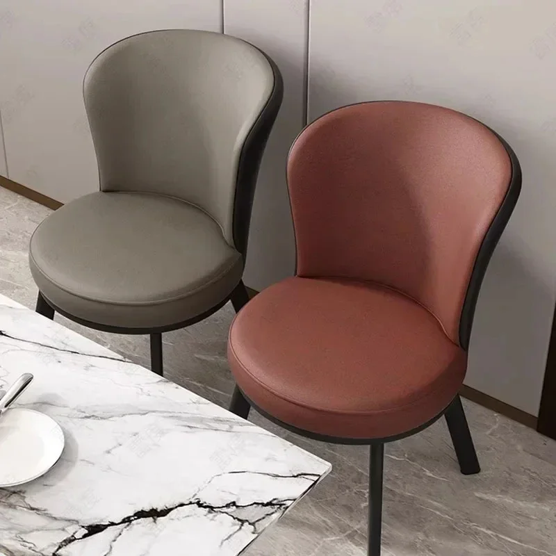 Kursi makan sederhana Mewah Trendi Modern lapis kain kursi makan indah antik Nordic Muebles Para El Hogar Furniture