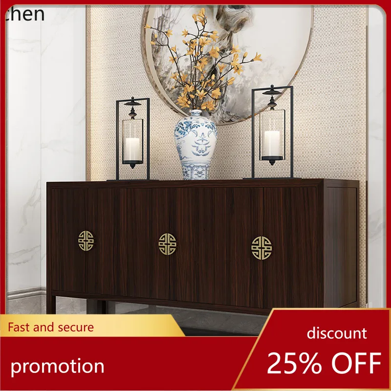 

HXL dining side cabinet, locker combination against the wall, integrated household dining room cabinet, ebony door cabinet