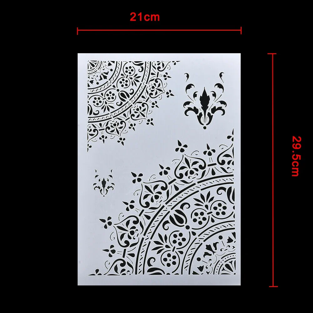 For Wall Painting Scrapbooking Stamping Craft Mandala Stencils DIY Template Tool Cutting Dies New 2020 Christmas Fall Decor