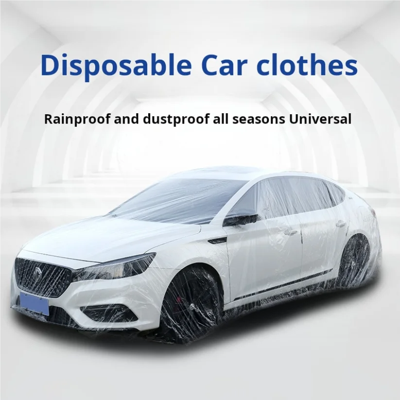 

PE car cover disposable dustproof full-cover car cover