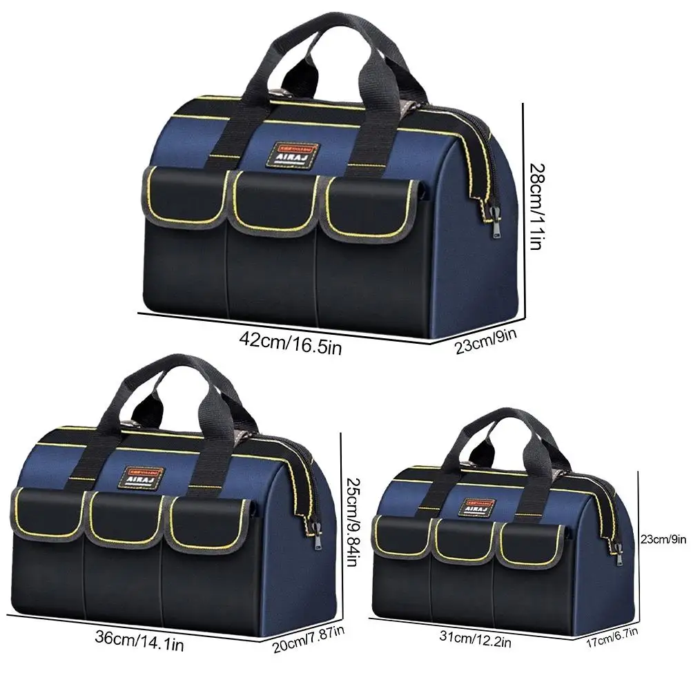 13/16/18 بوصة مجموعة أدوات الكهربائي للكهربائي صيانة محددة المحمولة سماكة قماش متعددة جيب المنظم حقيبة #6