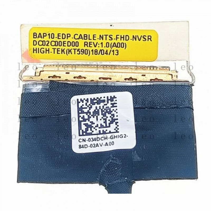 GG  New For DELL Alienware 15 R3 R4 FHD NVS SYNC LCD LVDS Cable 034DCH DC02C00ED00