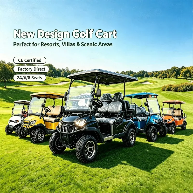Customized OEM Aluminum Frame Independent Suspension Off Road 6 Seat Electric Utility Vehicle