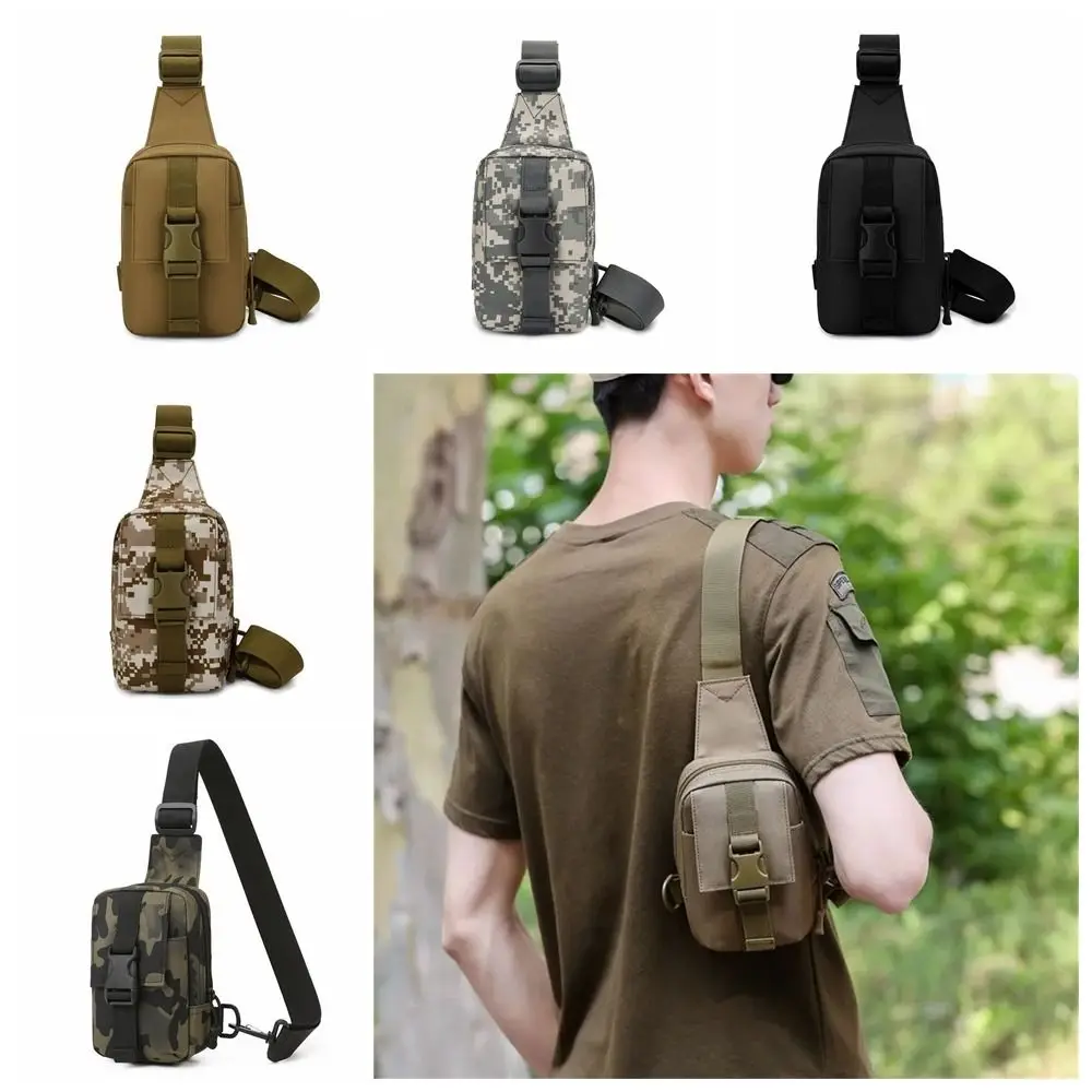 

Crossbody Bags Men Chest Bag Trekking Pack Large Capacity Outdoor Shoulder Bag Adjustable Straps Waist Pouch Chest Sling Bag