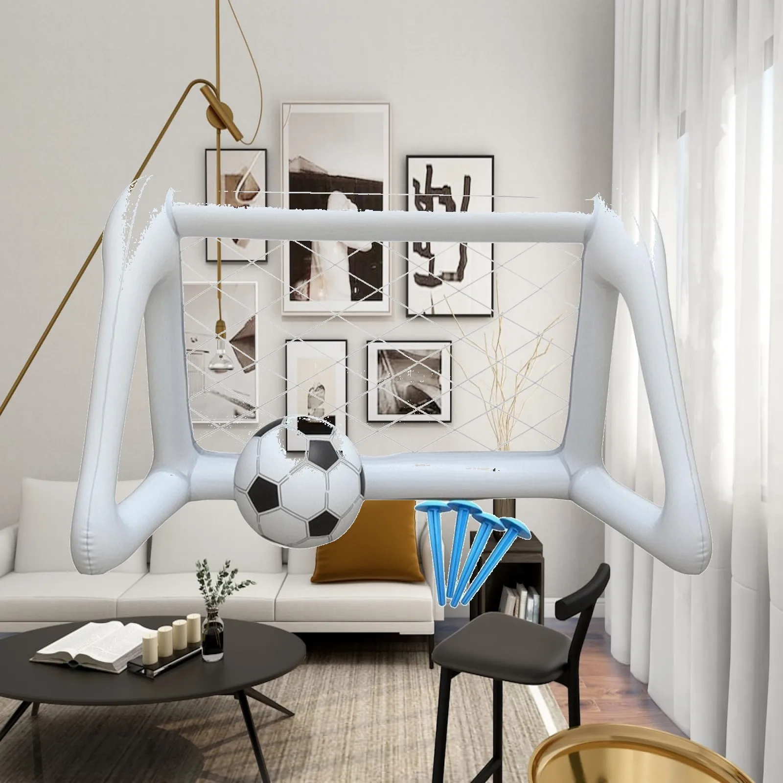 Inflatable Soccer Goal Inflatable Inflatable Football Net Tool Complimentary