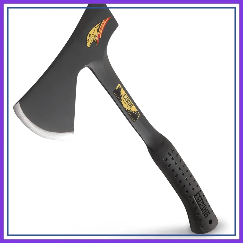 

19" Forged Steel Camping Axe with Shock Reduction Grip - E44ASE