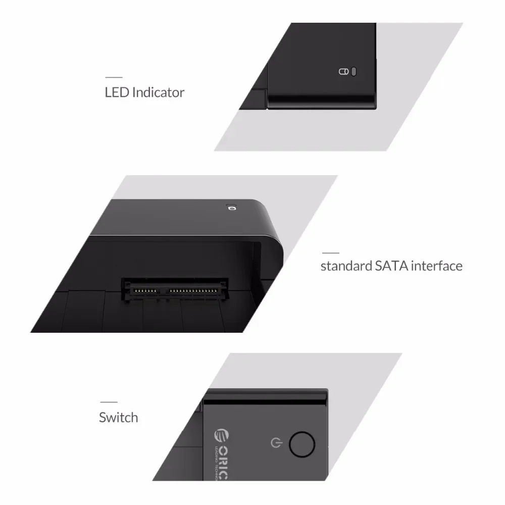 ORICO 3.5 Inch Universal USB3.0 Hard Drive Enclosure Tool-free SATA To USB Type B ESATA External SSD Hard Drive Docking Station