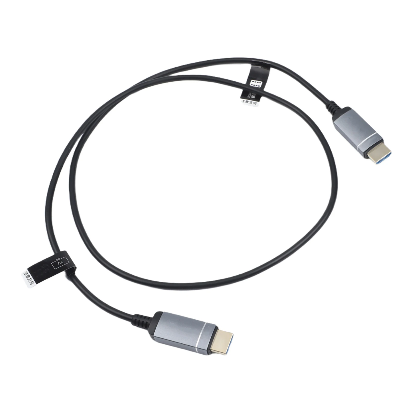 Fiber Optic Cable with Gold Connectors 4K 60Hz 18Gbps Bandwidth for Seamless Video Streaming Gaming and Presentations