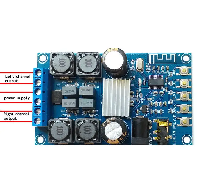ZK-502B с корпусом без POP Sound DIY Плата цифрового усилителя Плата модуля Двухканальный 50 Вт * 2 Плата аудиоусилителя