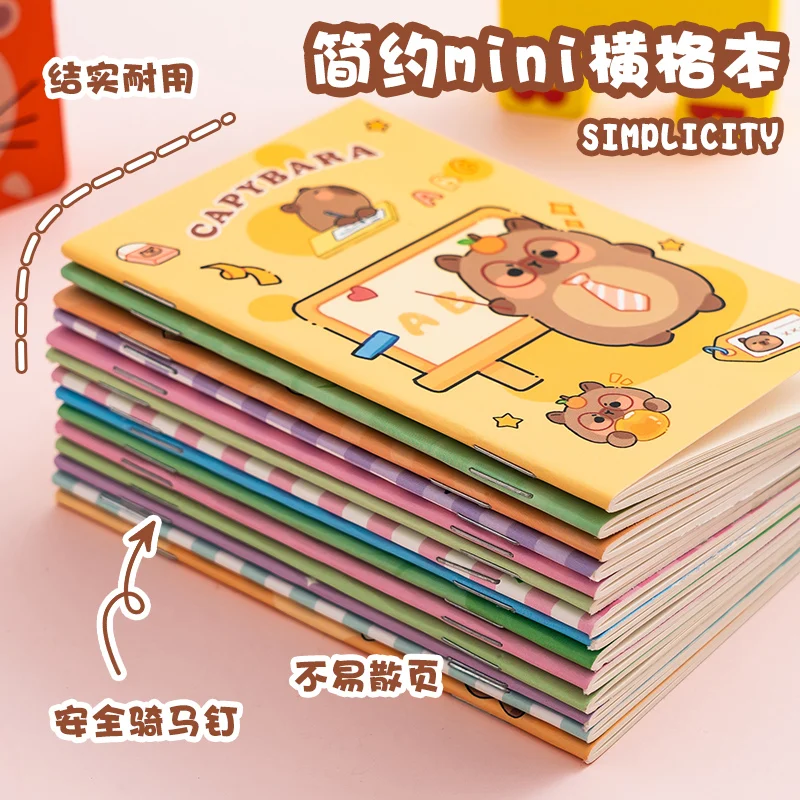 4 books / 1 piece cartoon small notebook cute notepad mini portable pocket book stationery small prizes online store gift