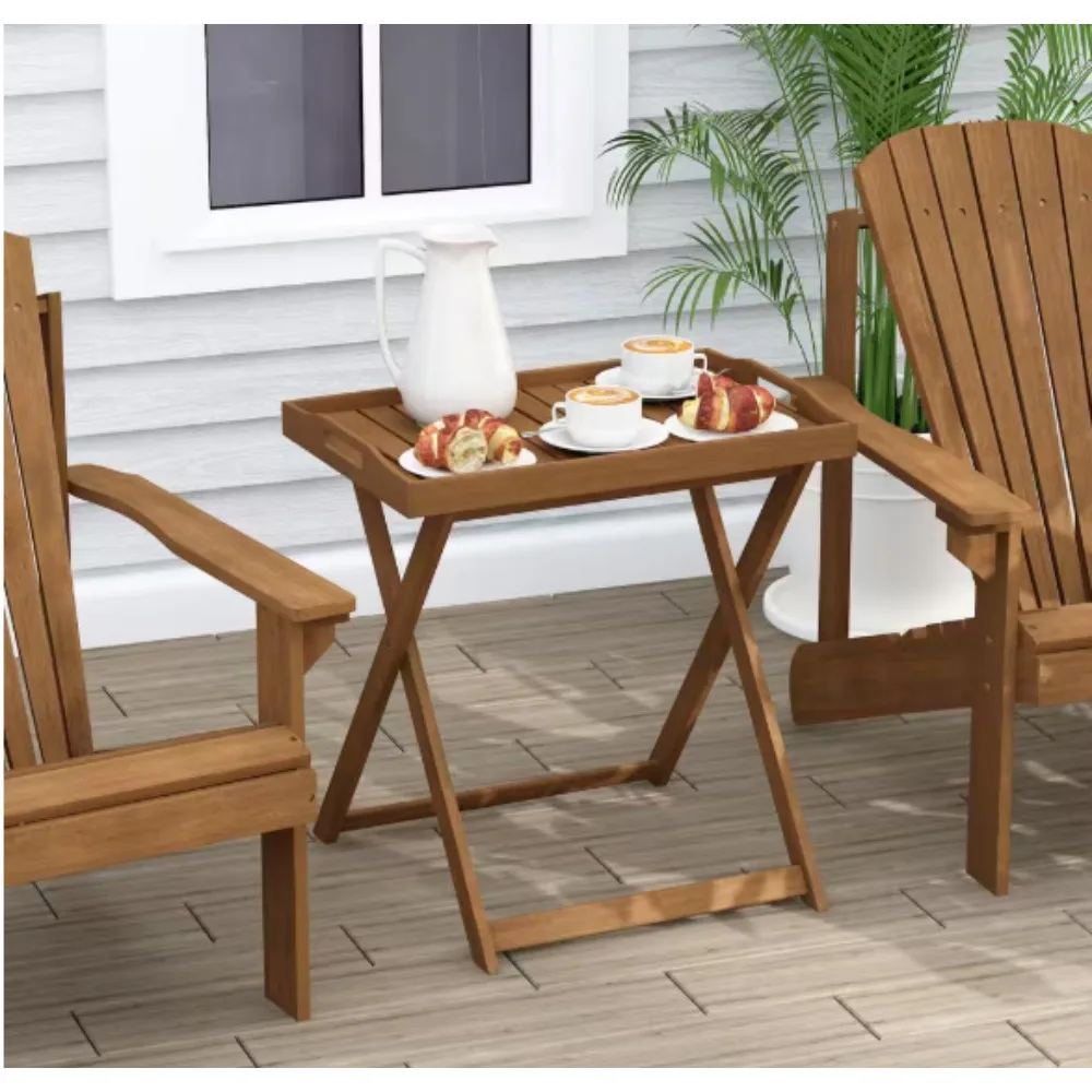 

Tioman Hardwood Outdoor Side Table，to enjoy a cup of coffee with your loved ones while watching the sun set，or read a book alone