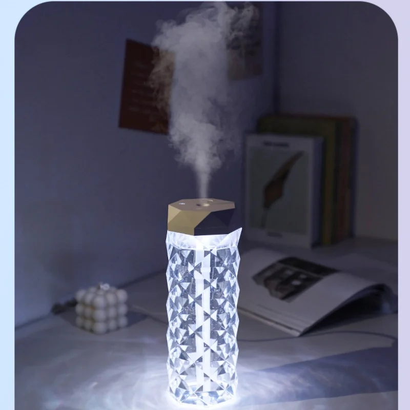 Humidificador de aire de 400ML, difusor de aroma USB, purificador de aceites esenciales, generador de niebla aromática, humidificador con luz RGB para coche, hogar y dormitorio