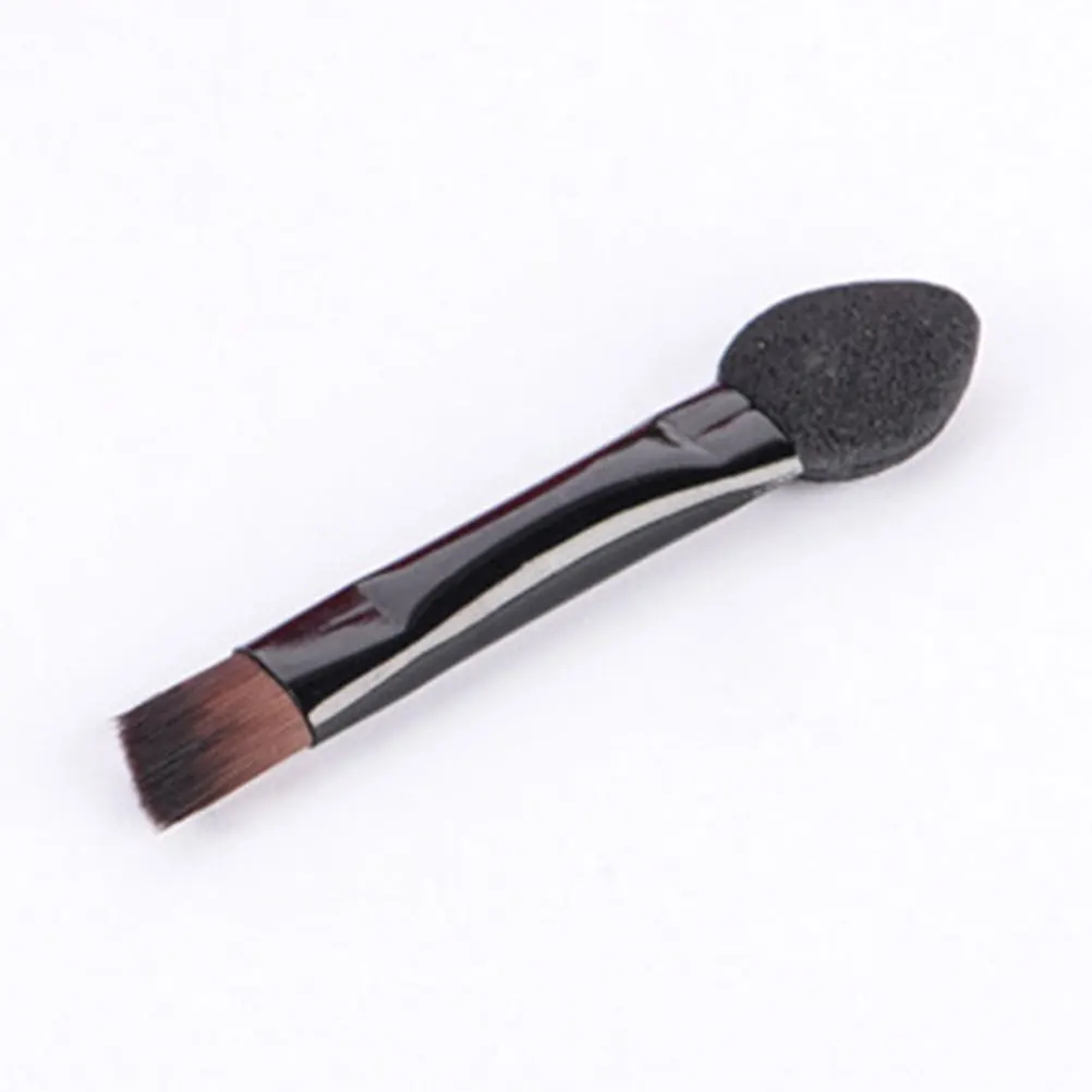 50 pçs aplicador de esponja de sombra de olho dupla face pincel de maquiagem para mulheres escova de mistura compacta espuma grossa deslizando uniformemente