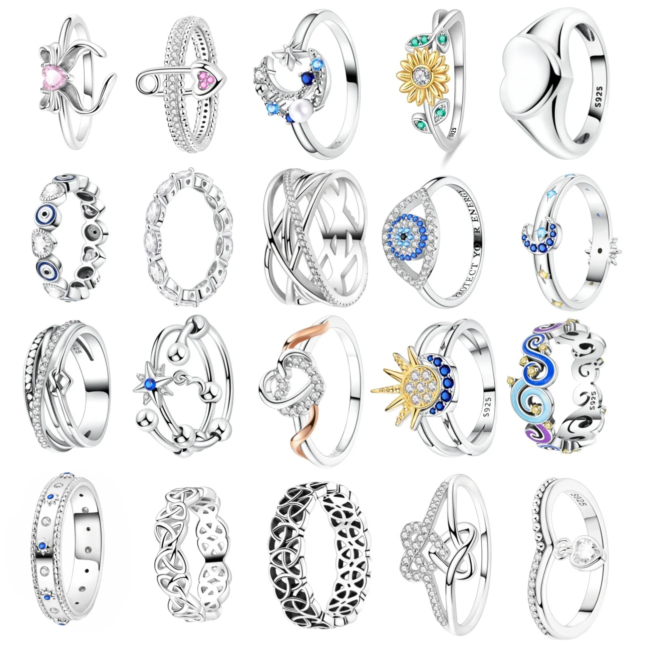 

Новинка 2024 года, серебро 925 пробы на День святого Валентина, блестящее кольцо с двойным сердцем и цирконом, оригинальное обручальное кольцо на палец, сделай сам, женские ювелирные изделия, подарок