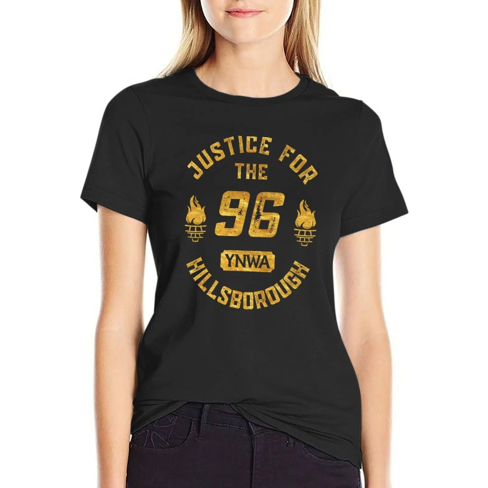 

Justice for Hillsborough - 1989 Disaster T-Shirt oversized cute clothes tops black t shirts for Women