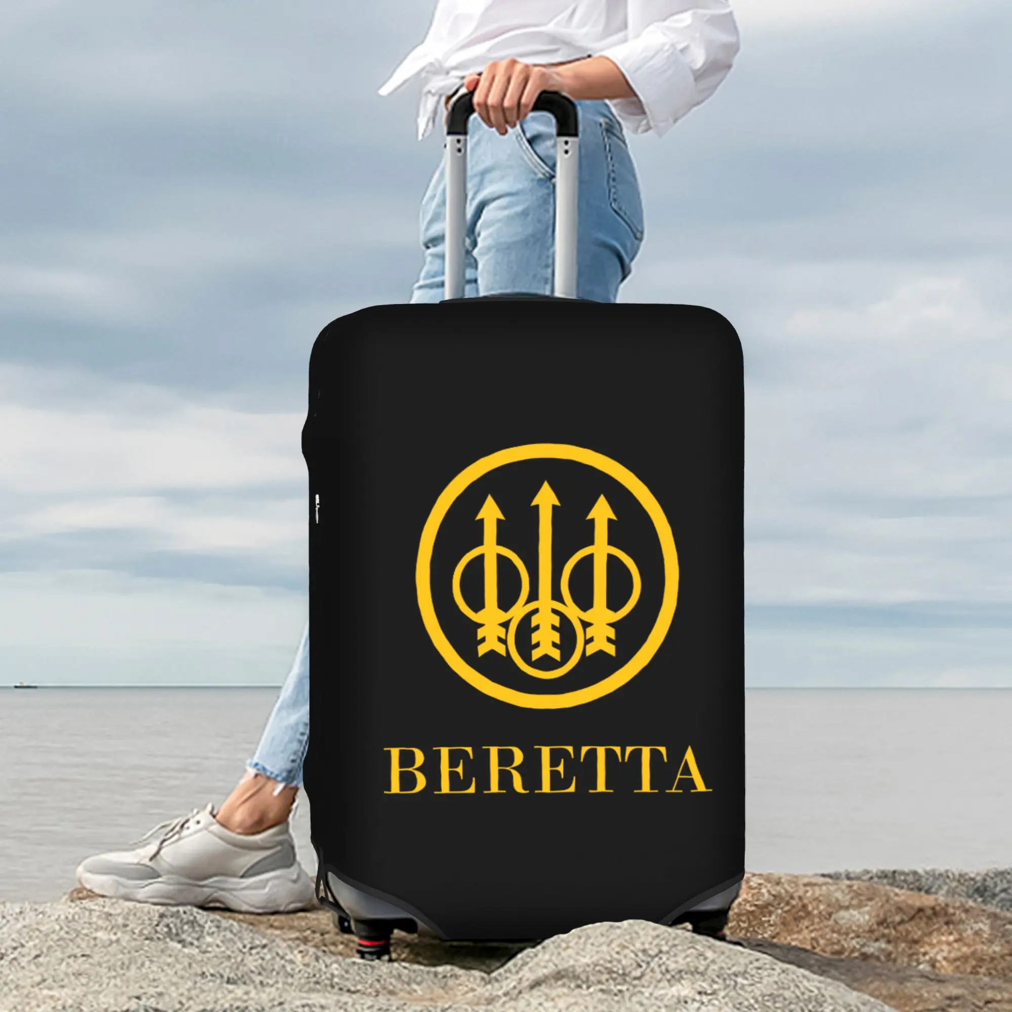 Custom Beretta Luggage Cover Cute Military Gun Lover Suitcase Protector Covers Suit For 18-32 inch