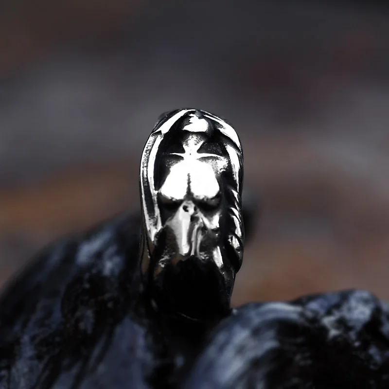 BEIER Fashion Retro Renaissance Sculpture Beauty Open Ring Punk Fashion Jewelry For Men BR8-085 Supplier