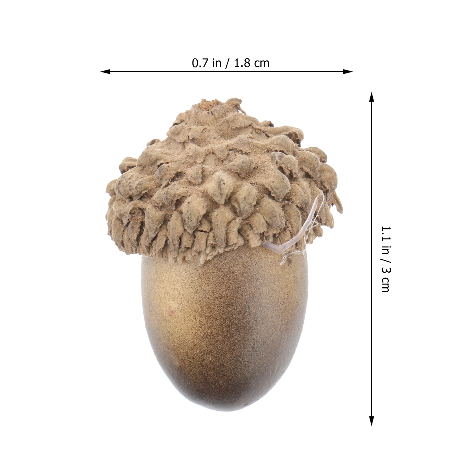 

50 Pcs Small Simulated Acorn Props Bulk Ornaments Artificial Nuts Pine Cones Decoration