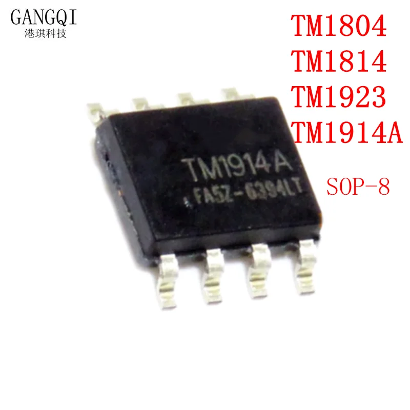 10PCS NEW TM1804 1804 TM1814 1814 TM1923 1923 TM1914A 1914A LED Lighting and Driver SOP-8 Integrated Circuit
