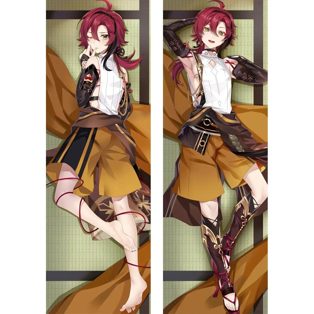 Shikanoin Heizou Cosplay Dakimakura Anime Genshin Impact Case Hing Body Pillowcase Bedding Otaku Pillow Cover