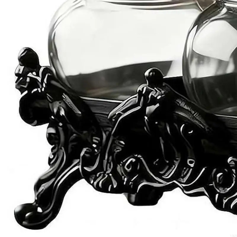 Cats Head Glasses Spices Jars With Flower Holders For Kitchen Countertops Storage And Organization Y5GB 5