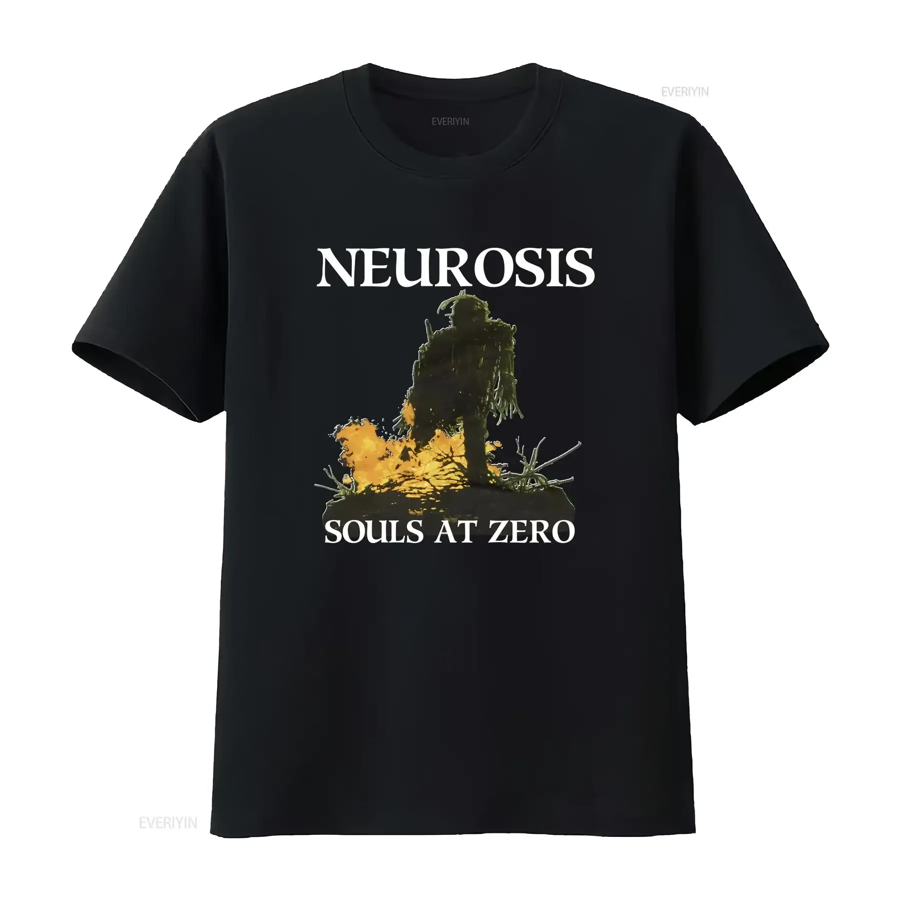 طبعة جديدة من NEUROSIS 1992 Souls at Zero تي شيرت علامة تجارية جديدة من القطن الثقيل TE6064 ملابس كلاسيكية مغسولة ناعمة غير رسمية مصممة برسومات #1