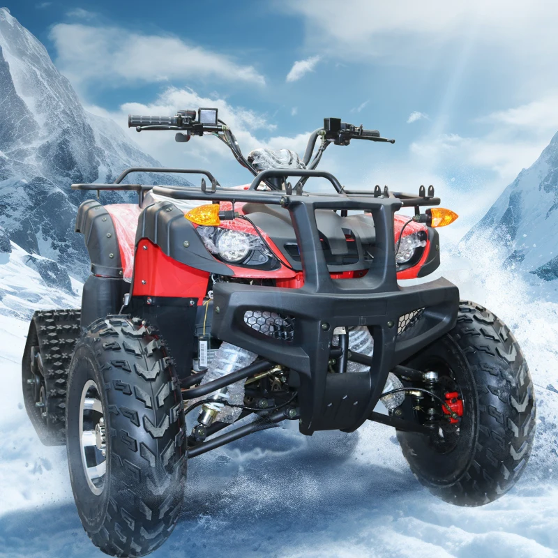 Powerful 125cc 4-Stroke Engine Conquer Snow Sand Mud & All Terrain Durable Steel Frame & Track System