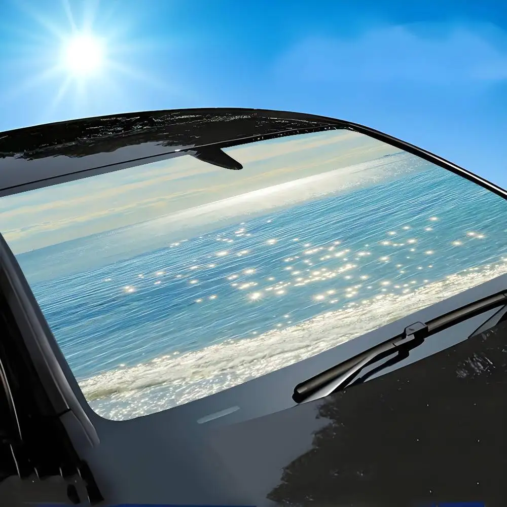 Seabed Car SunShade Windscreen Cover Shade Car SunShade UV Rays Car Sun Visor Protector