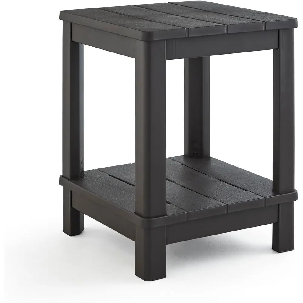 

Elegant Brown Side Table, Adirondack Style